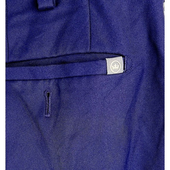 Peter Millar Pants Mens 38L  Durham High-Drape Performance EB78 Blue Golf 38x31 - Picture 10 of 16